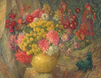 Üppiger Blumenstrauß, ca. 1930er Jahre